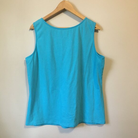 Avon Highlighter Blue Mesh Upper Workout Tank - Picture 2 of 10